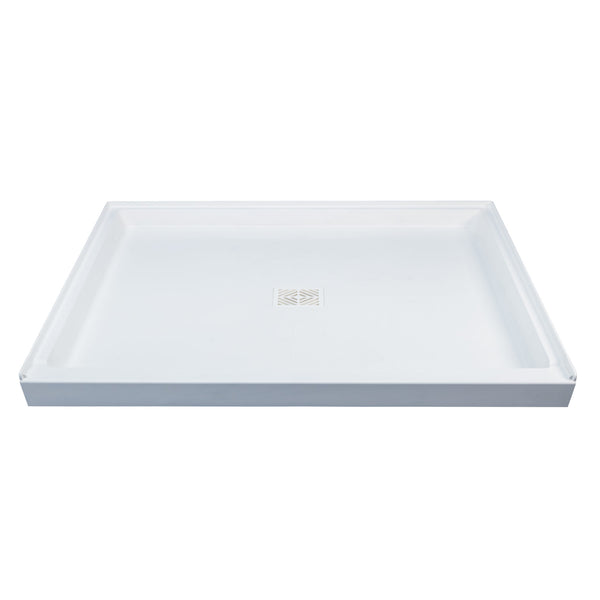 4248M 42 x 48 DURABASE Rectangular Shower Base - White