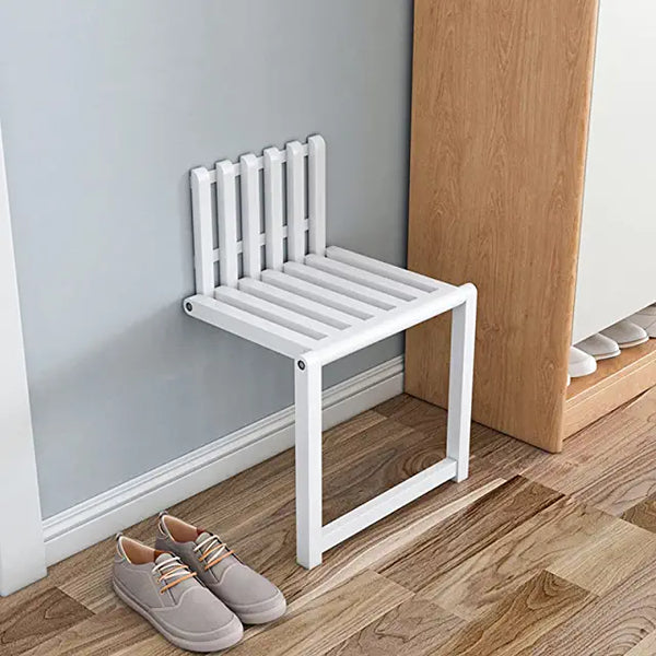 CALEPTONG Wall Mounted Entryway Stool, Shower Bench Wood Folding Shower Seat