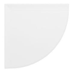 9" Wall Mounted Corner Shelf - Bright White Matte