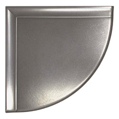 9" Wall Mounted Corner Shelf - Brushed Nickel Finish