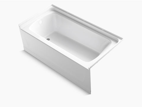 Ensemble 60 x 30 bath with left-hand above-floor drain