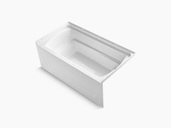 Ensemble 60 x 32 bath with right-hand above-floor drain