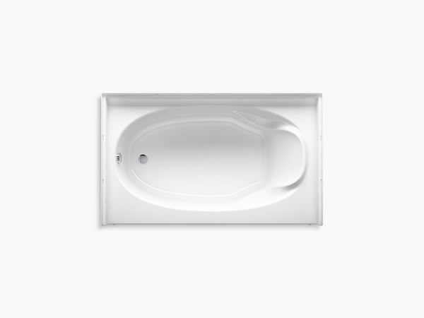 Ensemble 60 x 36 bath with left-hand above-floor drain