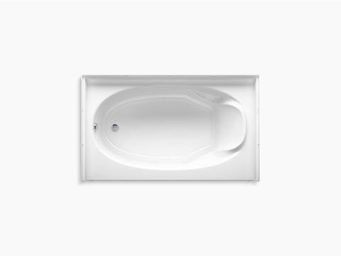 Ensemble 60 x 36 bath with left-hand above-floor drain