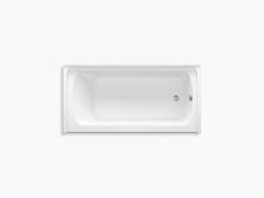 Ensemble 60 x 30 bath with right-hand above-floor drain