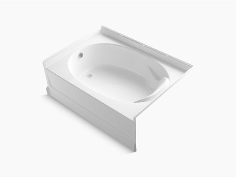 Ensemble 60 x 42 bath with left-hand above-floor drain