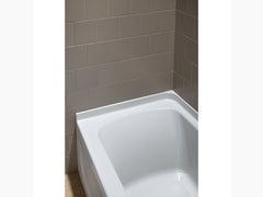 Ensemble 60 x 30 bath with left-hand above-floor drain