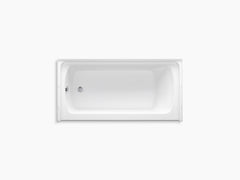 Ensemble 60 x 30 bath with left-hand above-floor drain