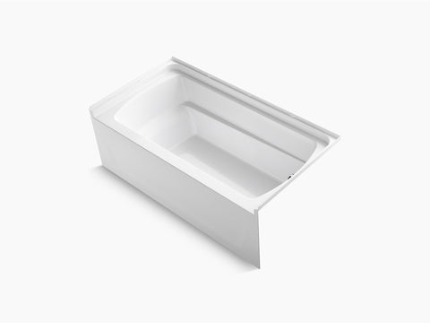 Ensemble 60 x 32 bath with right-hand drain