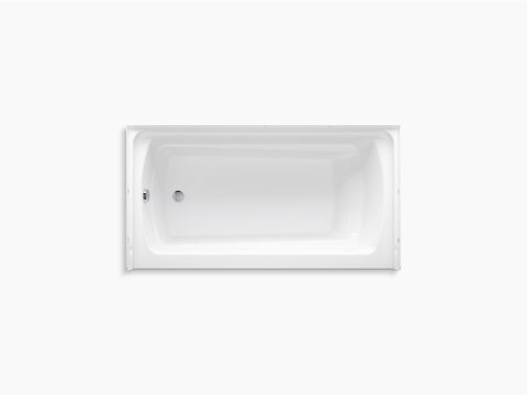 Ensemble 60 x 32 bath with left-hand above-floor drain