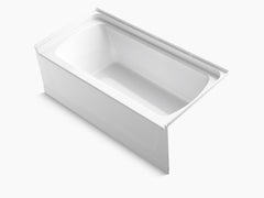 Ensemble 60 x 30 bath with right-hand above-floor drain