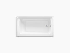 Ensemble 60 x 32 bath with right-hand above-floor drain