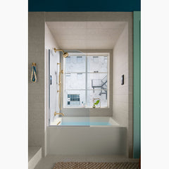 Kohler Underscore 60" x 30" alcove bath with integral apron and integral flange