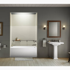 Kohler Underscore 60" x 32" alcove bath with integral apron and integral flange