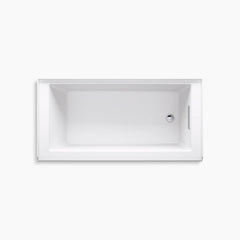 Kohler Underscore 60" x 30" alcove bath with integral apron and integral flange