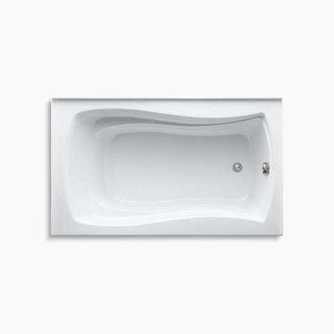 Kohler Mariposa 60" x 36" alcove bath with integral apron and integral flange