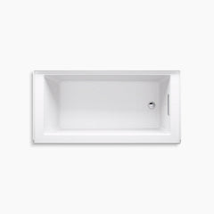 Kohler Underscore 60" x 32" alcove bath with integral apron and integral flange