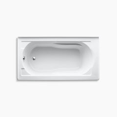 Kohler Devonshire 60" x 32" alcove bath with integral apron and integral flange