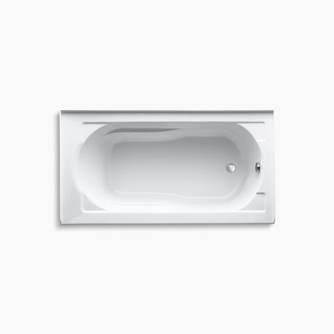 Kohler Devonshire 60" x 32" alcove bath with integral apron and integral flange