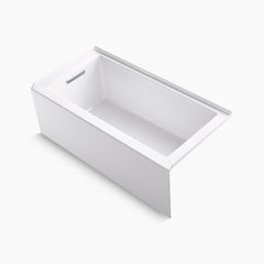 Kohler Underscore 60" x 32" alcove bath with integral apron and integral flange