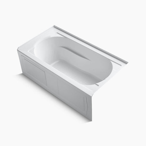 Kohler Devonshire 60" x 32" alcove bath with integral apron and integral flange