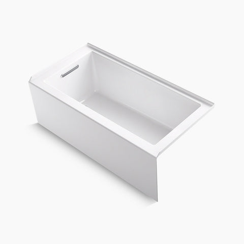 Kohler Underscore 60" x 30" alcove bath with integral apron and integral flange