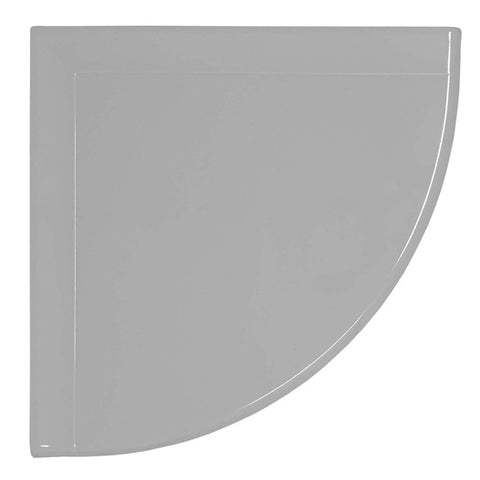 9" Wall Mounted Corner Shelf - Cool Gray Polished