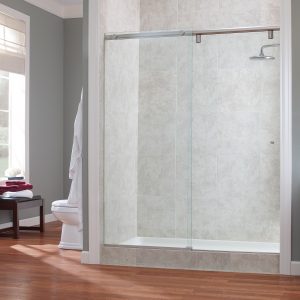 Marina™ 3/8″ Frameless Ultra Sliding Door with Inline Panel