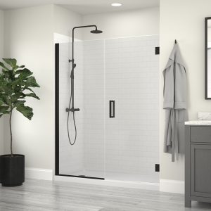 Marina® 3/8″ Frameless Hinge Door with Inline Panel