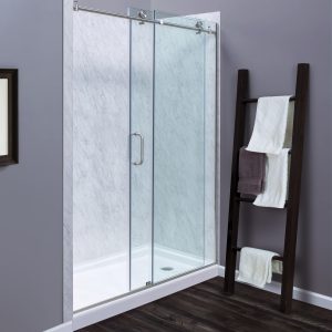 Marina® 3/8″ Frameless Roller Tub & Shower Doors