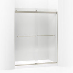 Levity® 74" H sliding shower door with 1/4"- Thick Glass