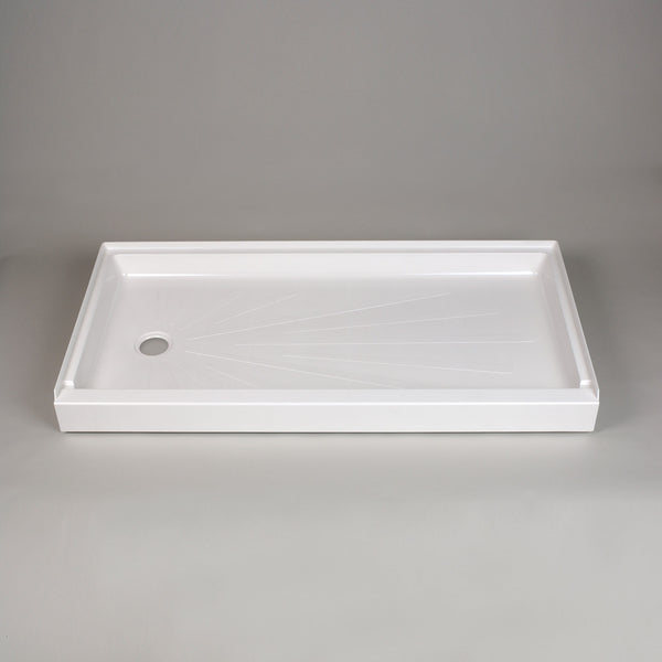 3060L 30 x 60 ShowerTub Shower Base - Left Drain - White