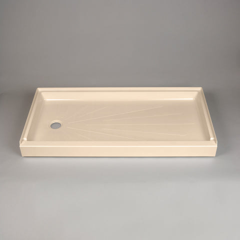 3060LBN 30 x 60 ShowerTub Shower Base - Left Drain - Bone