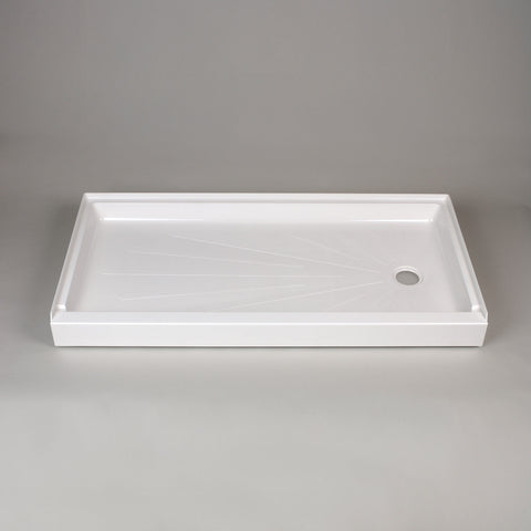 3060R 30 x 60 ShowerTub Shower Base - Right Drain - White