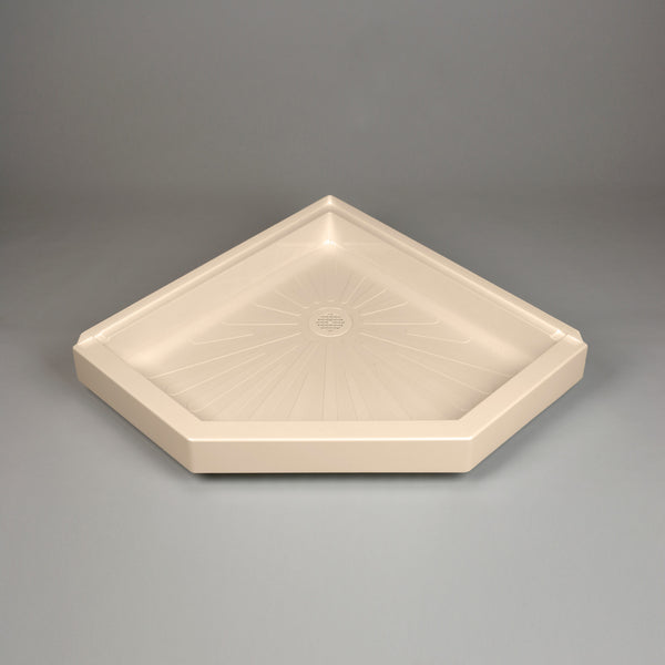 3636CBN 36 DURABASE Neo-Angle Shower Base - Bone