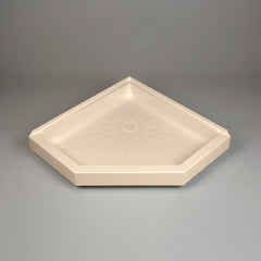 3636CBN 36 DURABASE Neo-Angle Shower Base - Bone