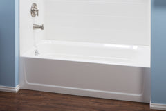 T6030L 30 x 60 TOPAZ Fiberglass Bathtub - Left Drain - White