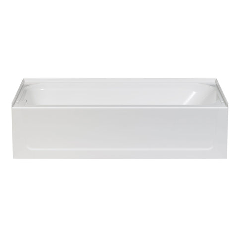 T6030LBT 30 x 60 TOPAZ Fiberglass Bathtub - Left Drain - Biscuit