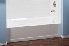 T6030R 30 x 60 TOPAZ Fiberglass Bathtub - Right Drain - White