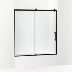 Rely™ 62-1/2" H sliding bath door with 3/8"-thick glass