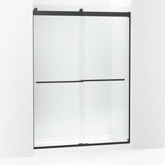 Levity® Plus 81-5/8" H sliding shower door with 3/8"-thick glass