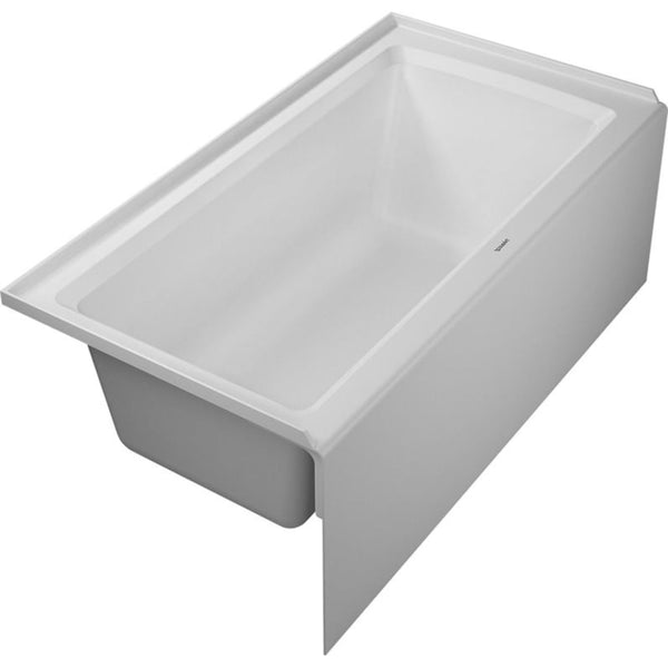 Duravit Architec Alcove Acrylic Soaking Tub with Left Drain