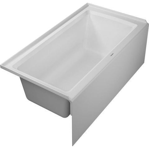 Duravit Architec Alcove Acrylic Soaking Tub with Left Drain