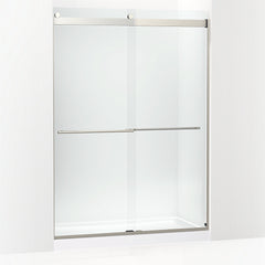 Levity® Plus 81-5/8" H sliding shower door with 3/8"-thick glass