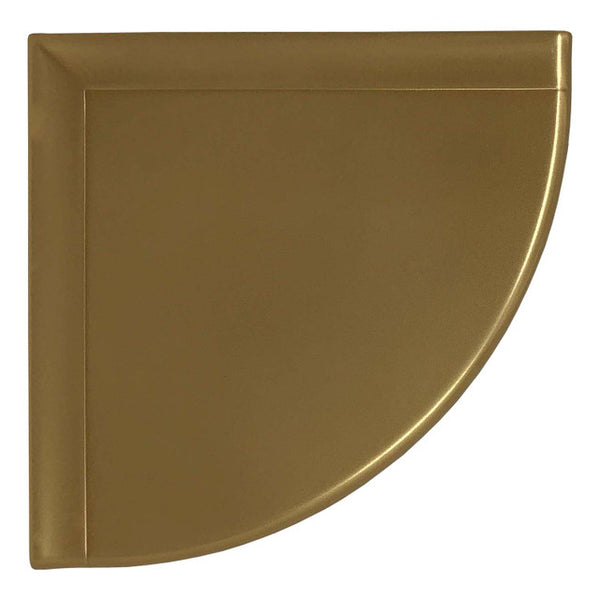 9" Wall Mounted Corner Shelf - Gold Finish