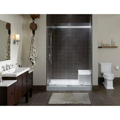 Kohler Tresham 60 x 32 Single Threshold Shower Receptor with Integral Seat and Left Hand Drain