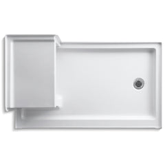 Kohler Tresham 60 x 36 Single Threshold Shower Receptor with Integral Seat and Right Hand Drain