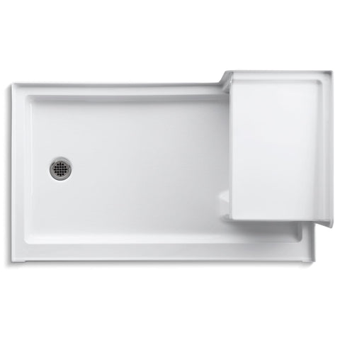 Kohler Tresham 60 x 36 Single Threshold Shower Receptor with Integral Seat and Left Hand Drain