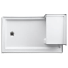 Kohler Tresham 60 x 36 Single Threshold Shower Receptor with Integral Seat and Left Hand Drain