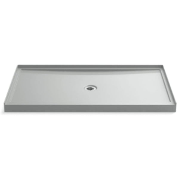 Kohler Rely 60 x 34 Rectangular Shower Base with Single Threshold and Center Drain